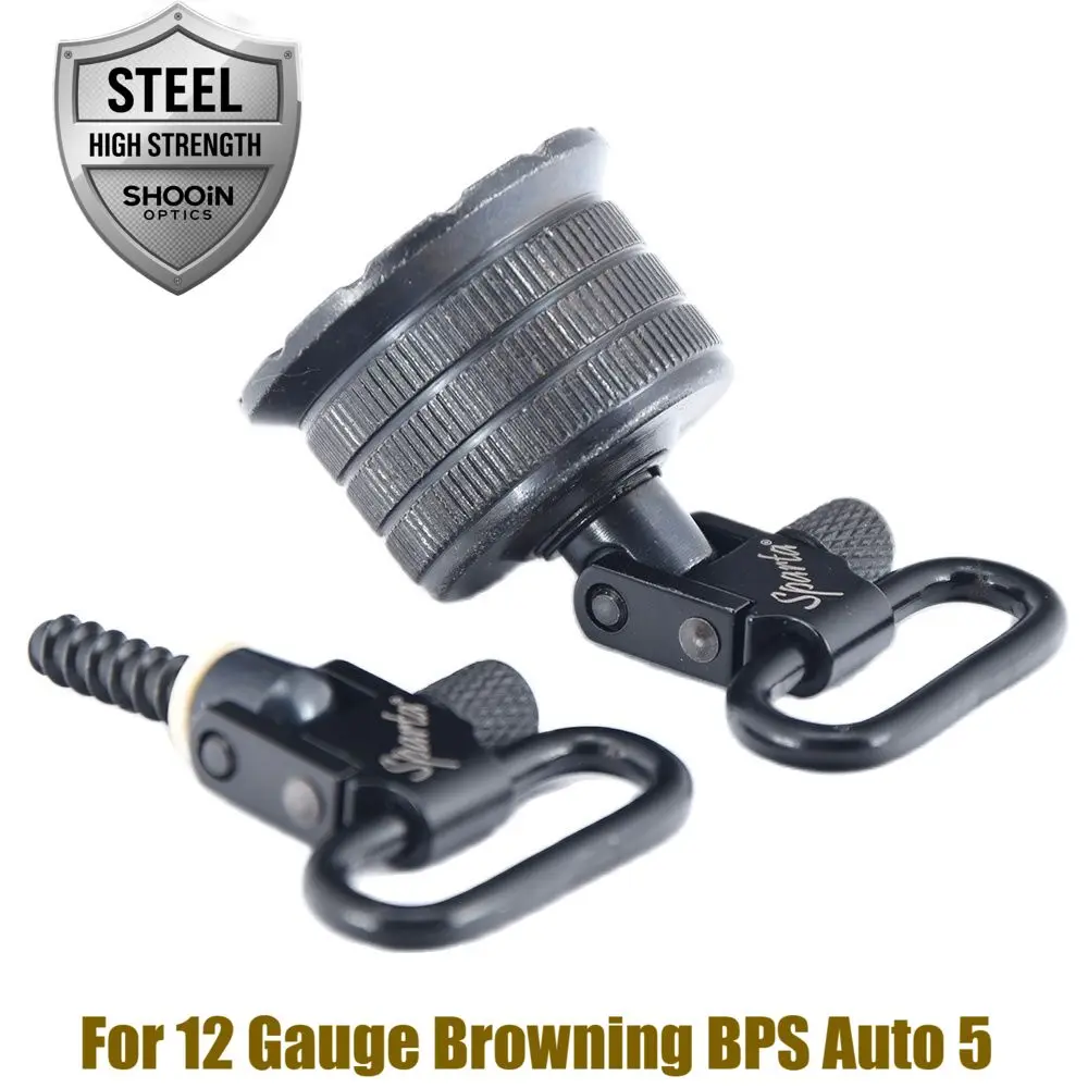 Sparta - Conector giratorio para escopeta de 1 pulgada, hebilla de correa de hombro de separación rápida - imagen 5