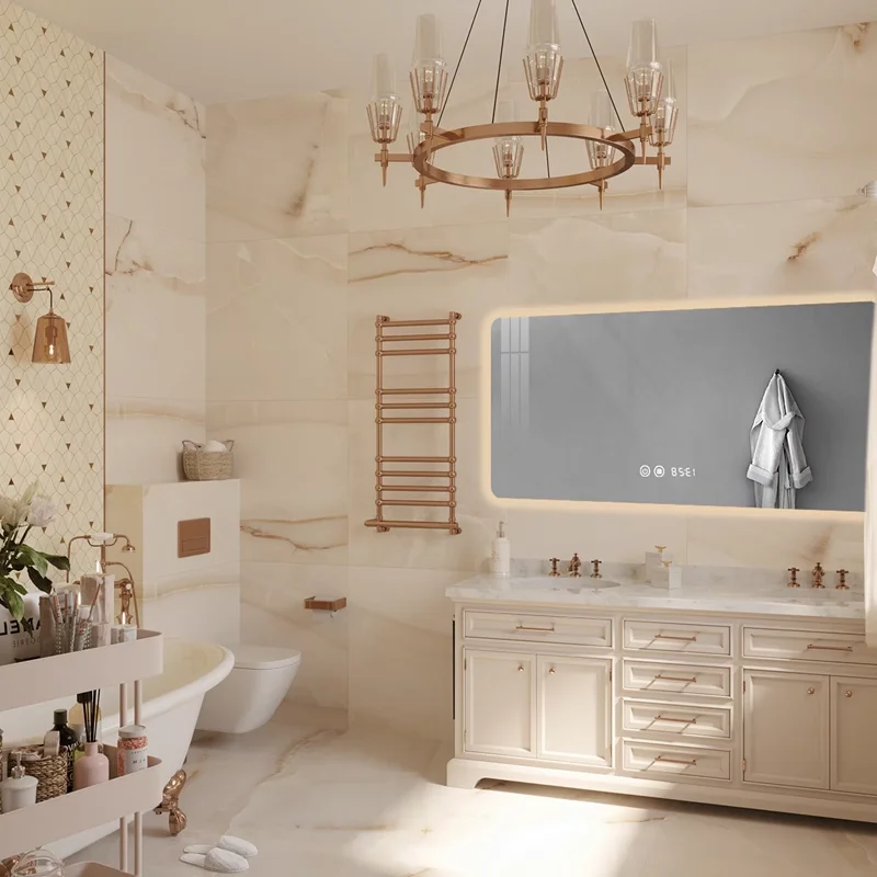 Mueble de baño de roble de estilo americano, combinación de lavabo doble, suelo, inodoro, lavabo, lavabo, lavabo - imagen 3