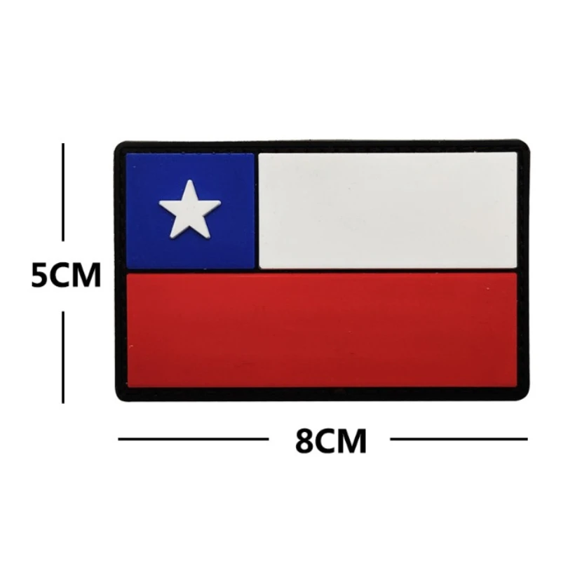 Parche táctico de Pvc de 1 piezas, insignia de gancho táctico militar del ejército, apliques de emblema de hombro de goma - imagen 5