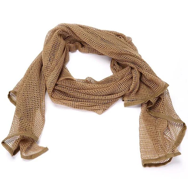 Red de camuflaje, bufanda de camuflaje de red de malla táctica para juegos de guerra, deportes, caza, tiro, fotografía salvaje, bufandas de malla de camuflaje de francotirador - imagen 5
