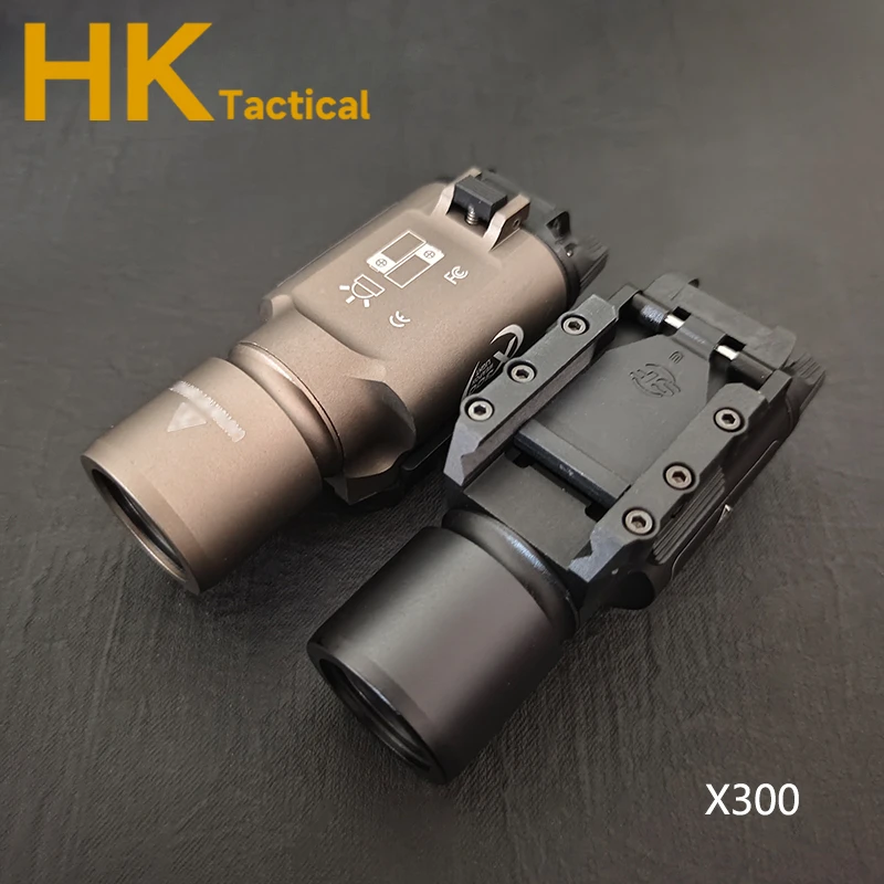 SF táctico X300 X300U Ultra X300V XH35 pistola de Metal luz LED estroboscópica compatible con riel de 20mm armas Airsoft linterna de caza - imagen 3