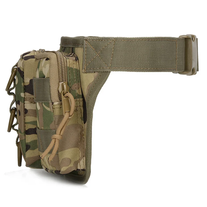 Riñonera táctica de camuflaje para exteriores, bolsa militar para acampar, senderismo, cinturón para botella de agua - imagen 3