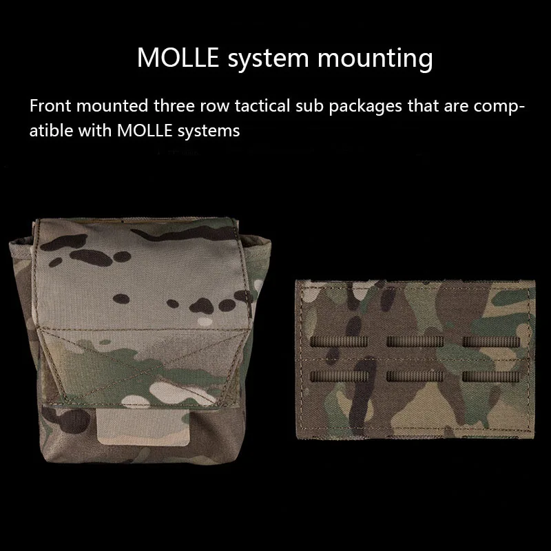 Panel de faja de tres filas, montaje del sistema MOLLE, ajuste de posición de altura, fácil de usar - imagen 4