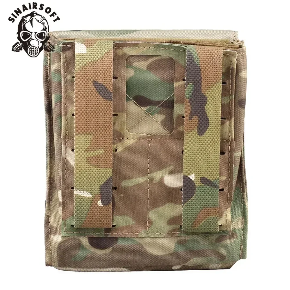 Bolsa multifuncional para revistas estilo SS 500D, bolsillo magnético de nailon negro para portador de platos, accesorios Molle, equipo táctico