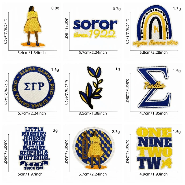 10 Uds. Parches bordados de chica negra letras 1922 insignias bordadas para coser parches para planchar para ropa chaquetas sombreros mochila Patc - imagen 3