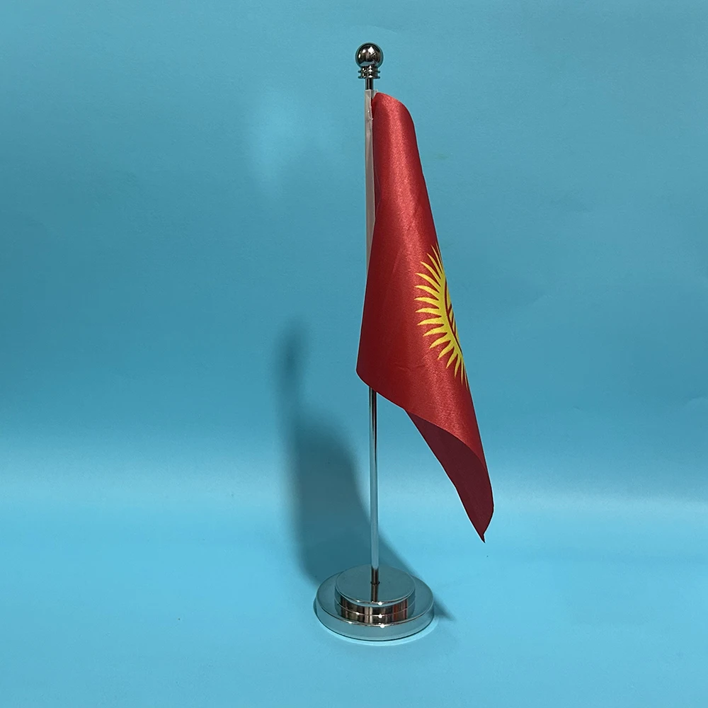 BANDERA DE SKY, bandera de escritorio de oficina de Djibouti, 14x21cm, poliéster, bandera nacional de Djibouti, pancarta de país, adornos de escritorio, banderas - imagen 4