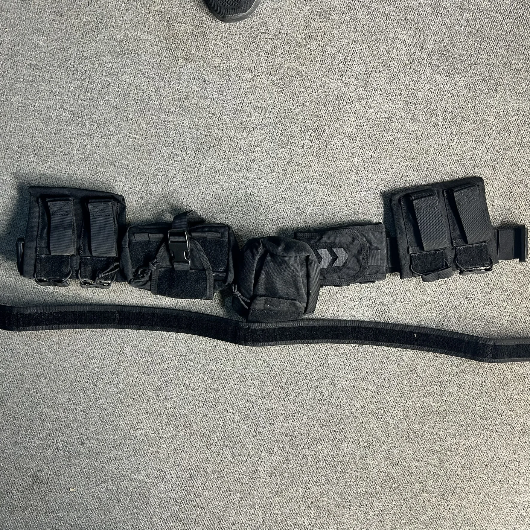 Juego de equipo táctico de 6 piezas con cinturón multifuncional desmontable para servicio al aire libre