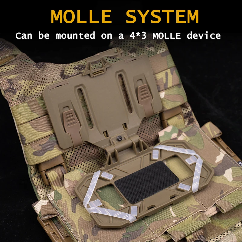 Molle-Placa de navegación táctica plegable Universal para teléfono, equipo militar CS Wargame, accesorios Airsoft - imagen 5