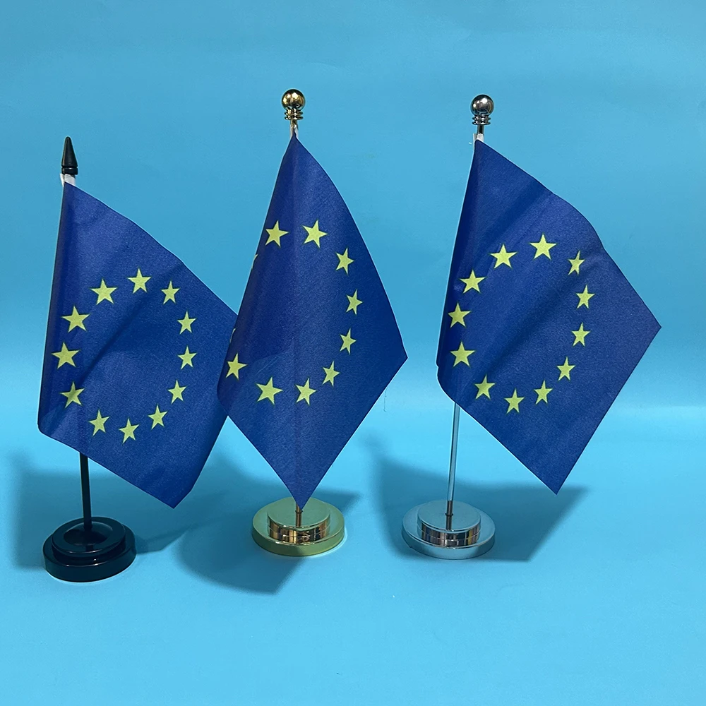 Bandera SKY Unión Europea sobremesa – Poliéster para oficina - imagen 4