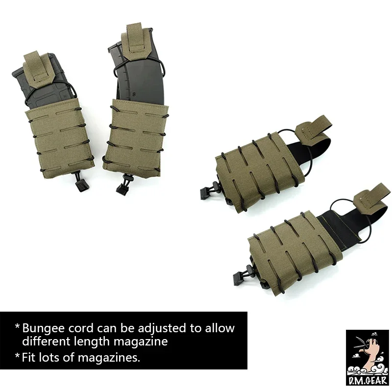 DMgear-bolsa Universal para cargador táctico, bolsa de liberación rápida, para Airsoft Mag, 5,56, 7,62 - imagen 4