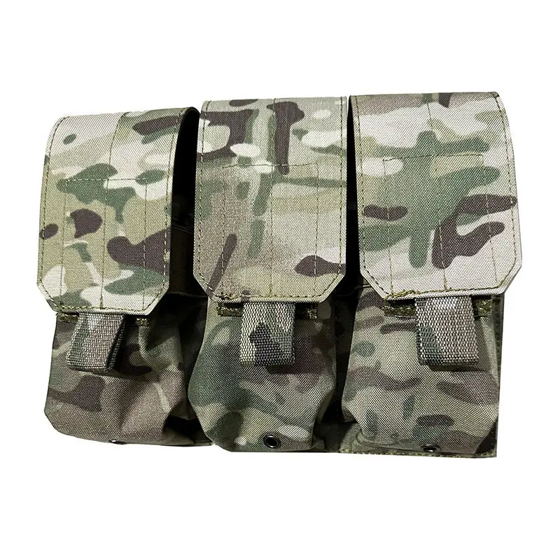 Bolsa triple MOLLE para cargadores y accesorios - Chaleco táctico