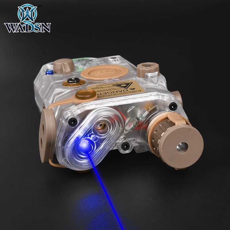 Indicador láser de Peq-15/la-5C táctico para exteriores, caja de láser Ir transparente, rojo/verde/azul - imagen 4