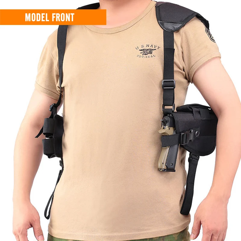 Funda Universal oculta para pistola, accesorios de entrenamiento táctico para caza, bolso de hombro para pistola doble, bolsa para pistola - imagen 2