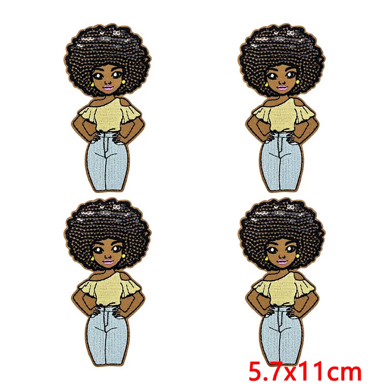 Parche termoadhesivo Black Girls Been Magic bordado DIY - imagen 5