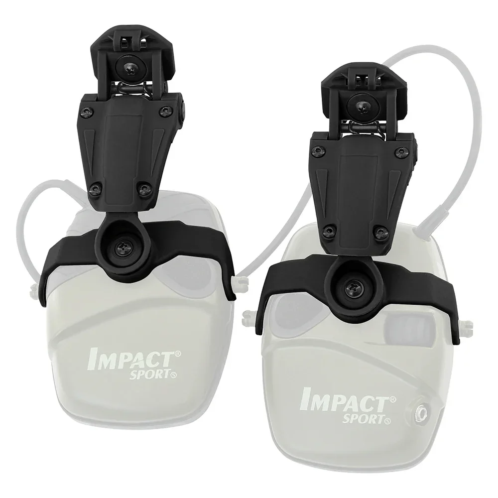 Adaptador de riel de M-LOK para casco táctico, orejeras deportivas de impacto, protección auditiva táctica, para tiro - imagen 2