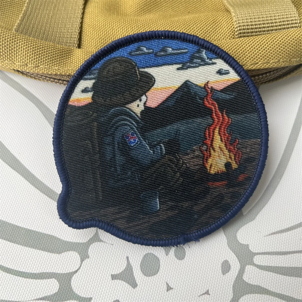 Parche de insignia de moral táctica Take A Break, brazalete militar, parches de gancho y bucle impresos para pegatina de mochila - imagen 5