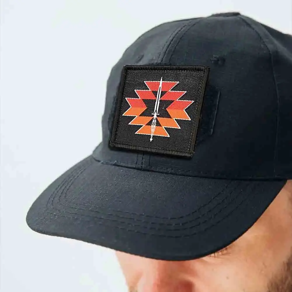 Parche táctico de Canyon negro, parches bordados con gancho y bucle, brazalete, insignia de moral del ejército militar, pegatinas para mochila - imagen 4