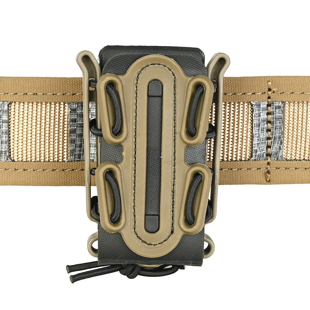 Soporte para cargador Molle de 9mm, bolsa táctica para pistola única, Softshell Mag, Clip para cinturón, cordón elástico de choque, equipo de caza - imagen 5