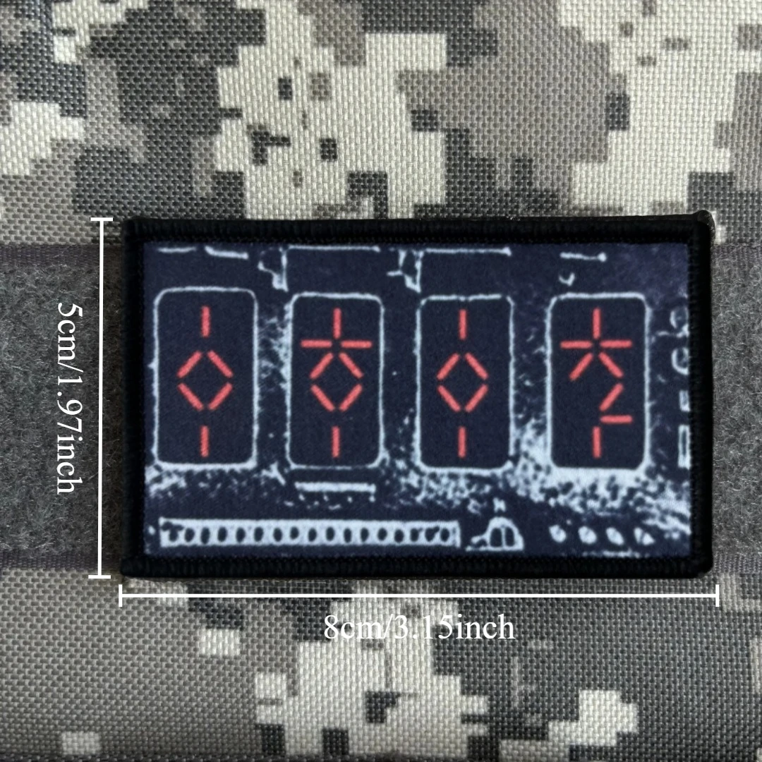 "Dispositivo de extracción automática de película PREDATOR", parche de insignia de moral, brazalete militar táctico, gancho y bucle, accesorios para mochila, pegatina - imagen 2