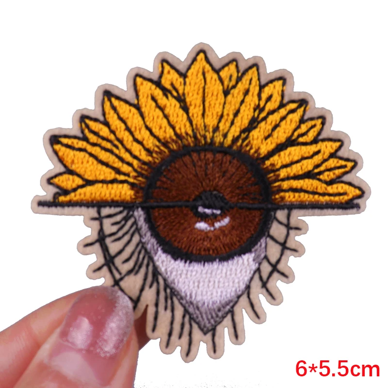 Parche de calavera rosa, parches bordados con letras Punk para ropa, parche de Animal, esqueleto, parches para planchar para ropa, insignias adhesivas - imagen 3