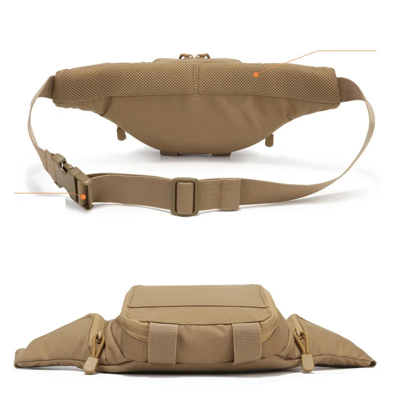 Riñonera táctica de caza, bolsa de cintura, pecho, hombro, Camping, pesca, bicicleta - imagen 5