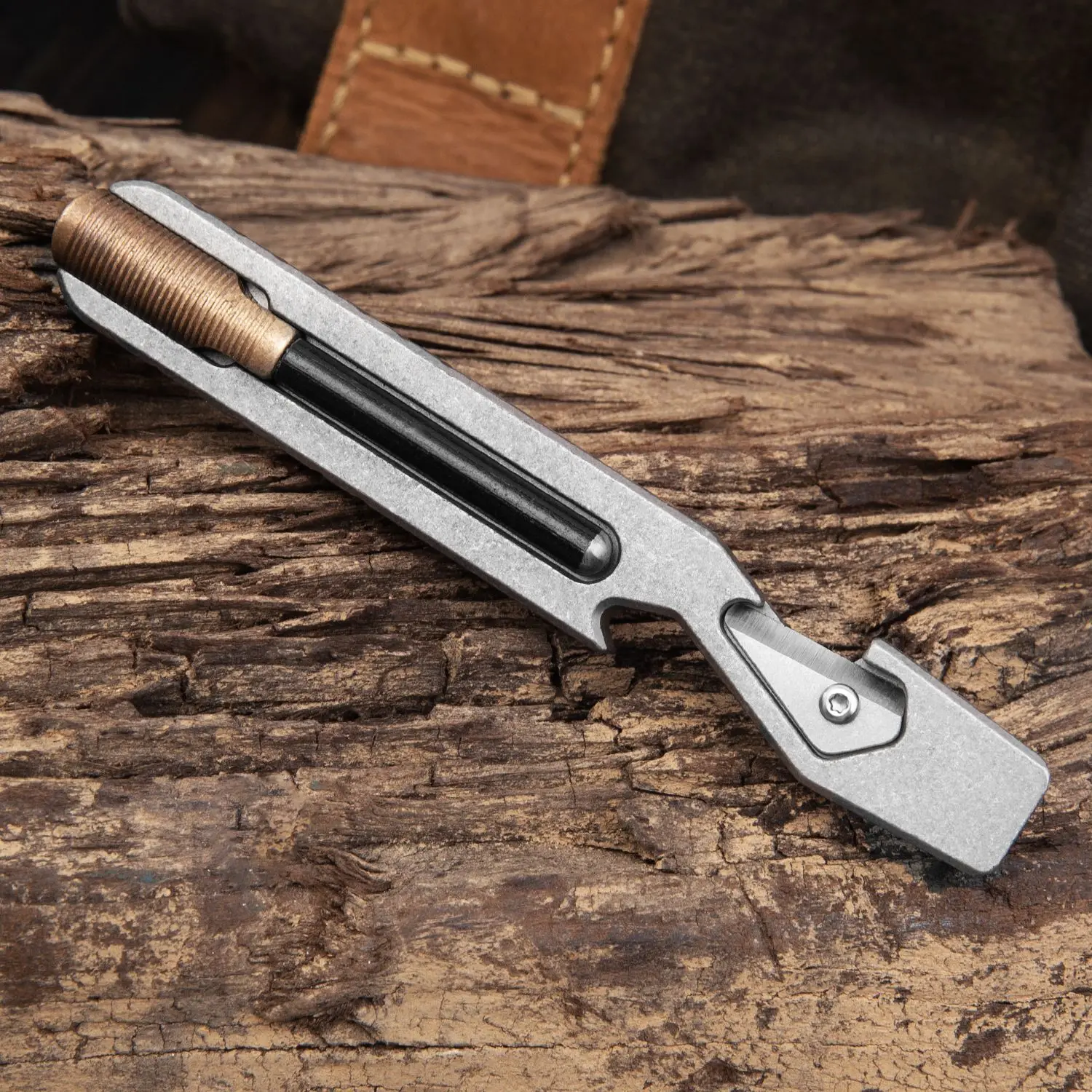 Destornillador multifunción de aleación de titanio TC4, arma de fuego de supervivencia al aire libre, herramienta Edc portátil, Abrebotellas - imagen 4