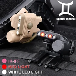 Luz táctica LED casco Gen2 Gen3 IR IFF blanco/rojo