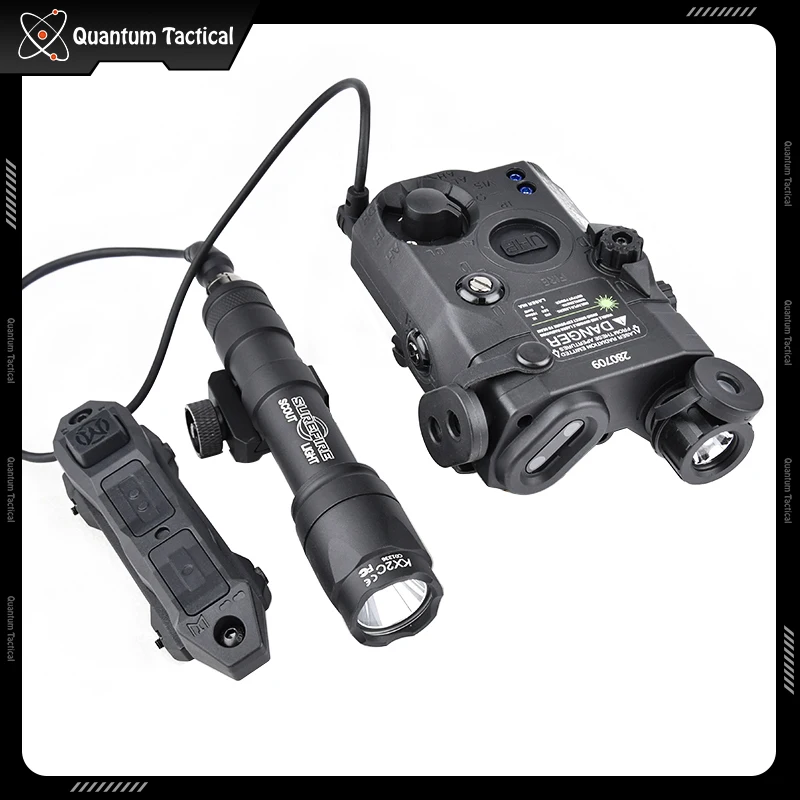 WADSN PEQ15 rojo verde azul láser puntería IR indicador Surefir M600 linterna táctica Control Dual interruptor remoto ajuste riel de 20mm - imagen 5