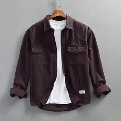 Camisa táctica Cargo Algodón 100% Manga Larga Hombre 4XL