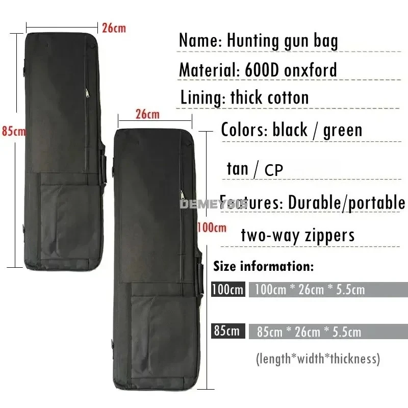 Funda táctica rifle francotirador acolchado extraíble con bandolera - imagen 3