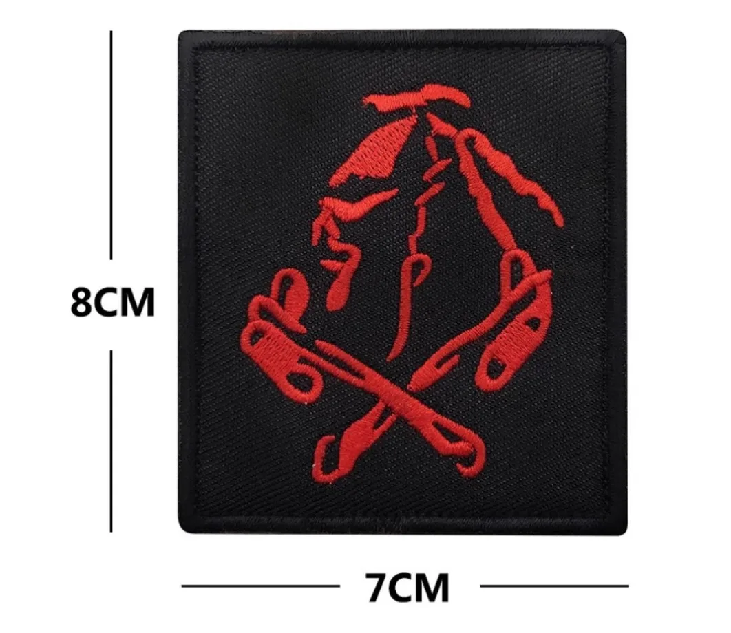 Accesorios para disfraces de juego de Paintball de caza, brazalete con gancho y bucle de corte/bordado láser, parche verde de ruínas de camuflaje ruso - imagen 4