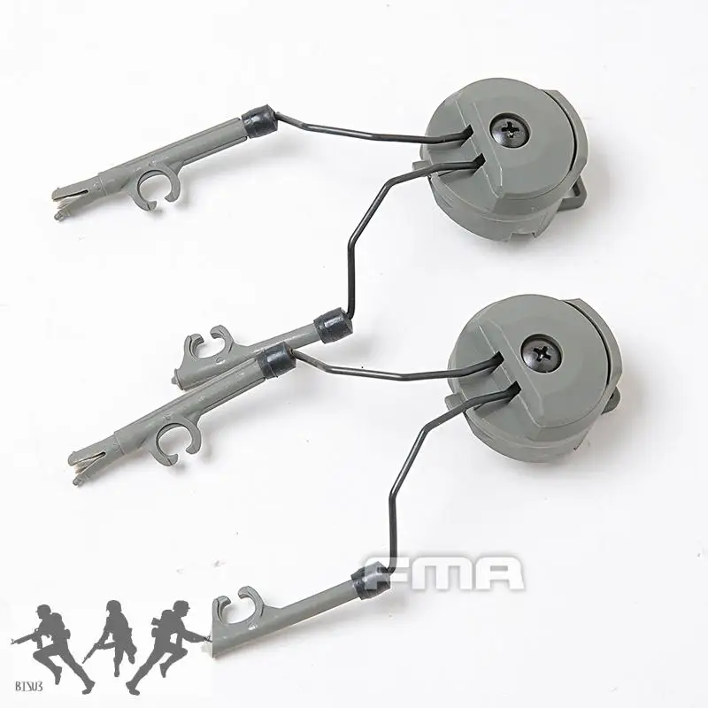 FMA-Soporte táctico para auriculares, accesorio giratorio de riel multiángulo, para casco rápido, versión Comtac, TB334 - imagen 5