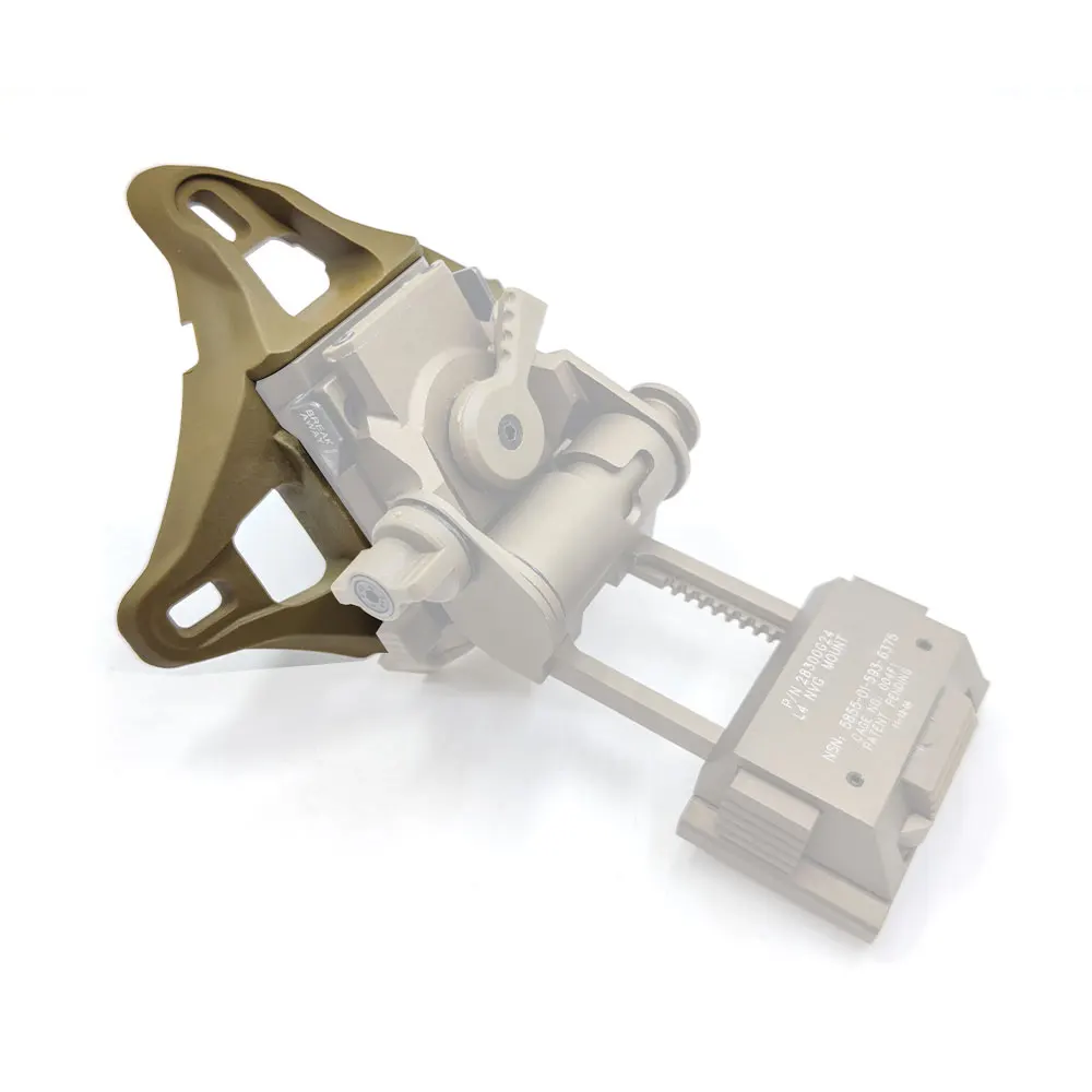 Wea-pon cubierta de 3 agujeros NVG casco adaptador de montaje soporte caza visión nocturna Base de montaje accesorios tácticos - imagen 5