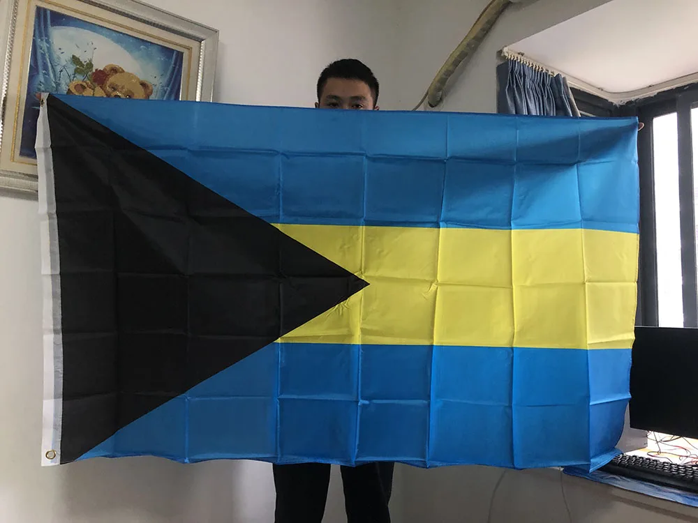 SKY FLAG-bandera de las Islas Bermudas, banderín colgante de doble cara de poliéster estándar, 90x150cm, 3 pies x 5 pies, para Decoración