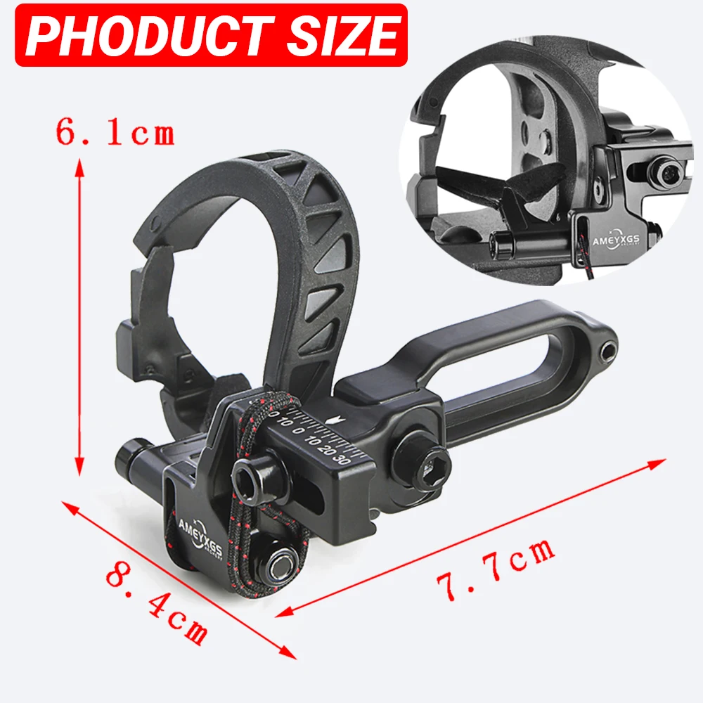 Soporte de flecha para tiro con arco y flecha, soporte de flecha ajustable de aleación de aluminio, arco de mano derecha para caza, 1 ud. - imagen 3