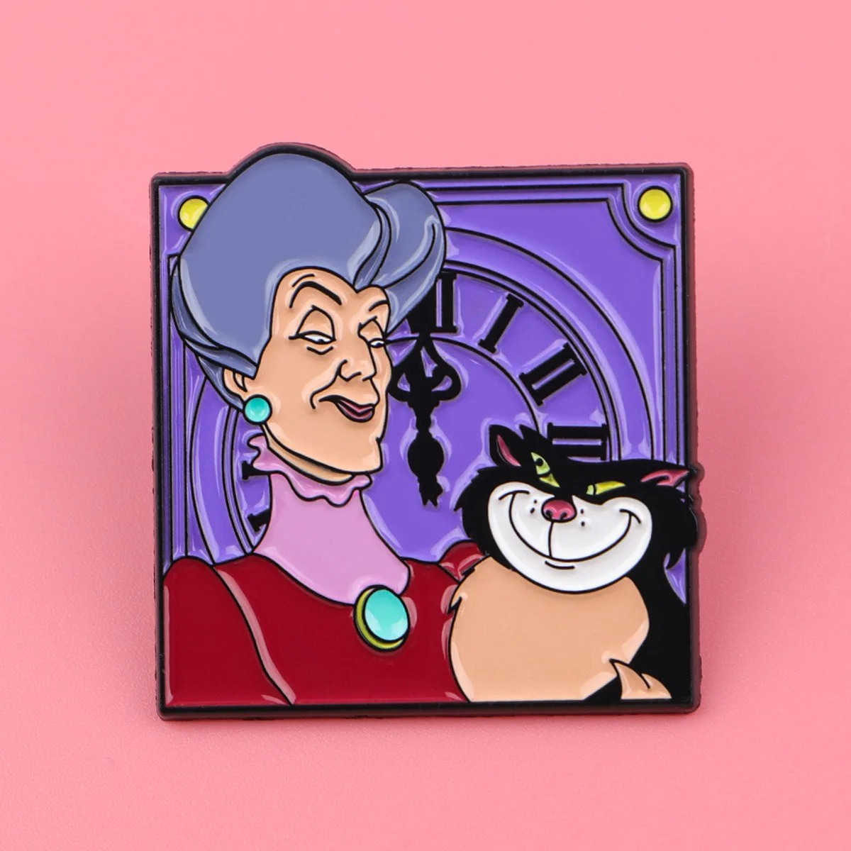 Alfileres esmaltados de gato negro, broche de animales de dibujos animados, Pin de solapa de Metal, insignia, accesorios para mochila, joyería, regalos para amigos, 2 uds. - imagen 5