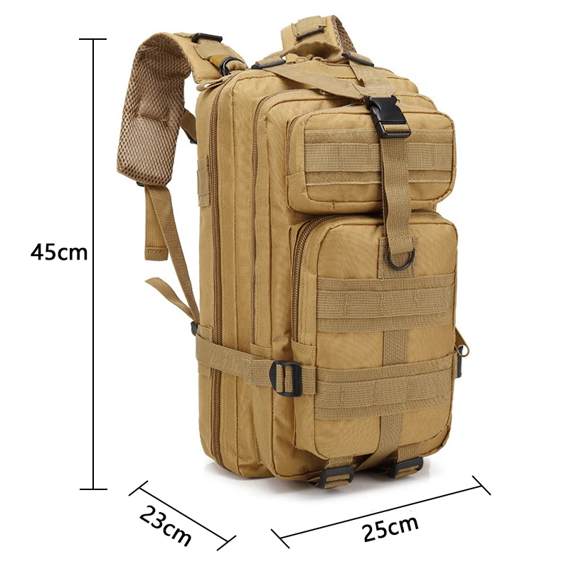 Mochila táctica militar del ejército de gran capacidad para hombres, mochila suave 3P impermeable para exteriores, mochila para insectos, senderismo, Camping, fundas de caza - imagen 3