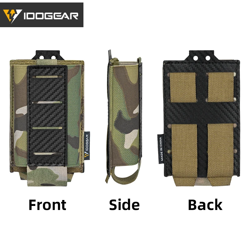 IDOGEAR Bolsa táctica Mag 5,56, portador monomando con sistema MOLLE de fibra de carbono 3591 - imagen 2