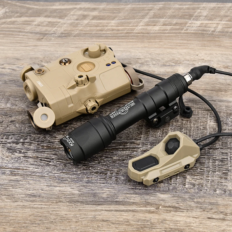 WADSN-linterna láser táctica PEQ-15 PEQ15, rojo y verde, M300, M600, SF, luz de explorador Surefir, AXON, interruptor Dual, conjunto combinado compatible con riel de 20mm - imagen 2