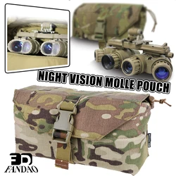 Bolsa táctica NVG para gafas de visión nocturna GPNVG18, bolsa de comunicaciones, bolsa protectora para gafas de visión nocturna panorámica en el suelo