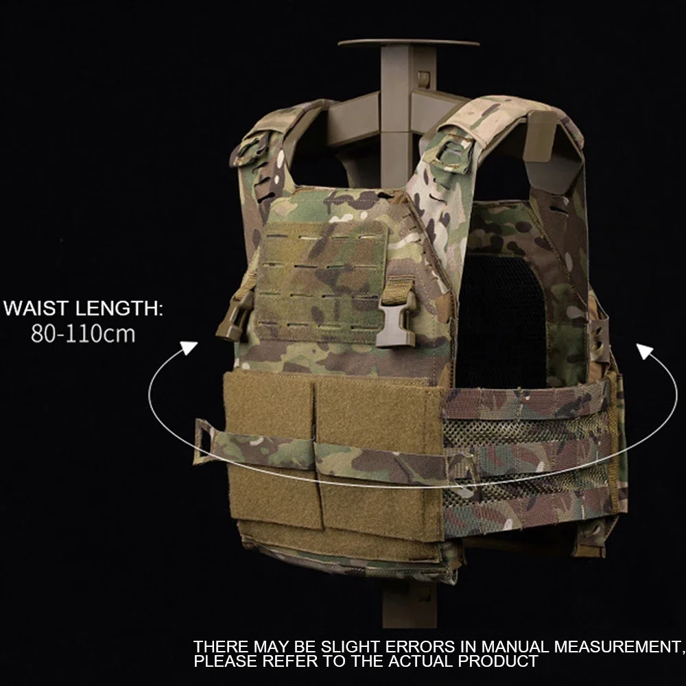 Chaleco portador de placa táctica, chaleco de caza Attacker de liberación rápida MOLLE, equipo de juego de guerra CS para tiro Airsoft al aire libre - imagen 4