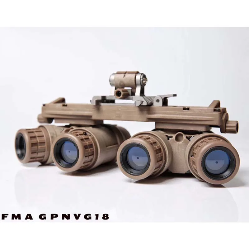 FMA, nueva versión táctica GPNVG18-ANVIS CAG, gafas de visión nocturna, modelo NVG DUMMY con versión funcional, caja de batería TAN - imagen 2