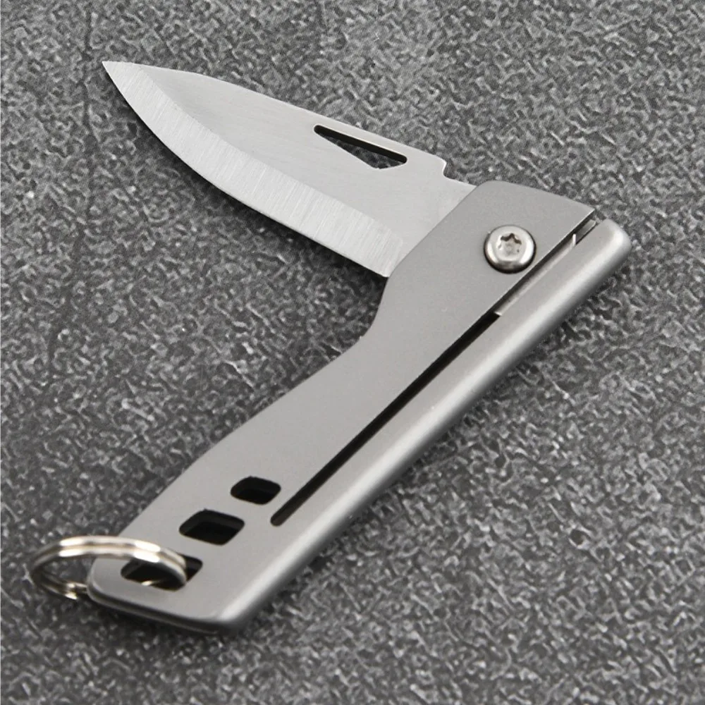 MINI TC4 cuchillo plegable EDC de titanio aleación, llavero - imagen 3