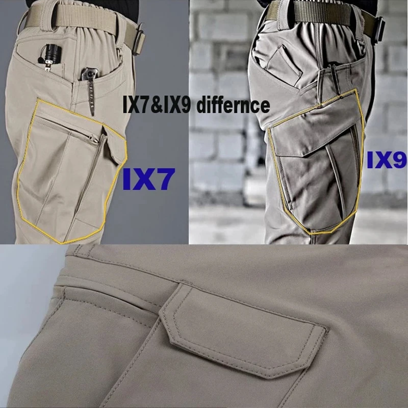 Pantalones elásticos para hombre, para acampar, senderismo, escalada de peces, deportes al aire libre, pantalones tácticos militares de secado rápido para primavera y otoño - imagen 4