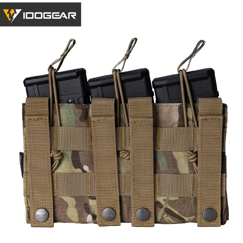 IDOGEAR Triple Mag Pouch 5.56 Mag Pouch Open Top Gear Tactical Mag Pouch 3526 - imagen 2