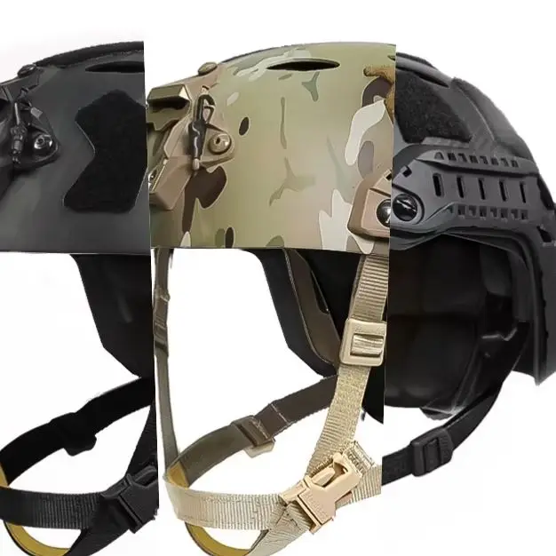 Casco con tapa con textura de fibra de carbono compuesta FMA FAST SF L/XL - imagen 2