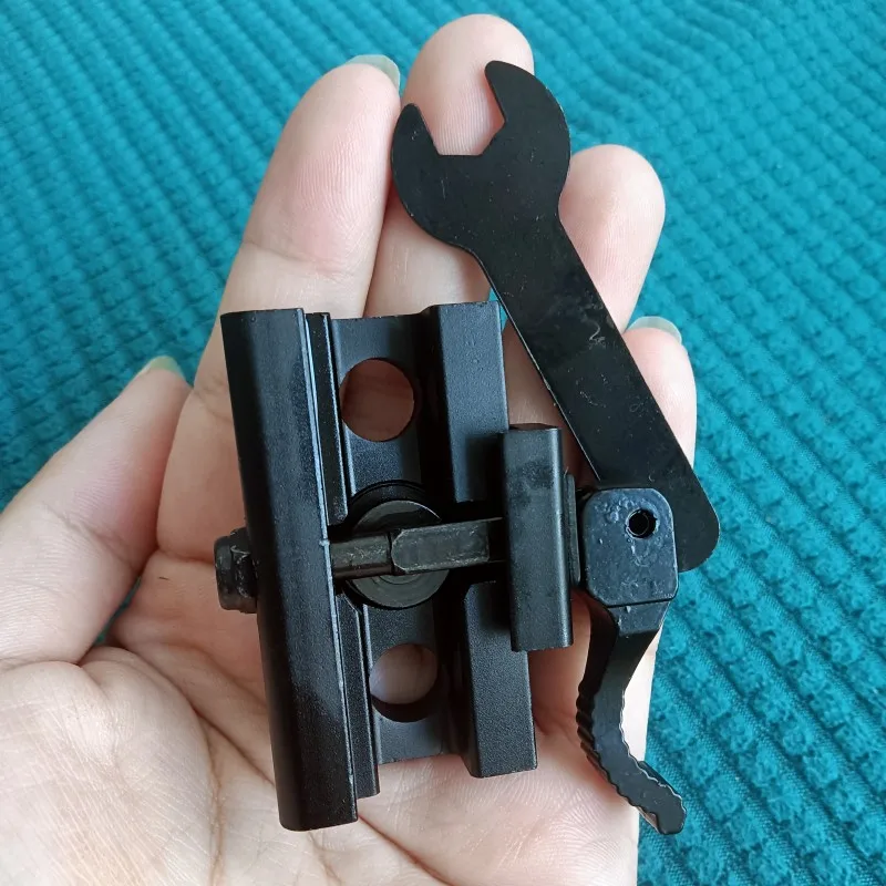 Adaptador de montaje táctico de liberación rápida, Base negra de 20mm, accesorio de decoración de Juguetes - imagen 4