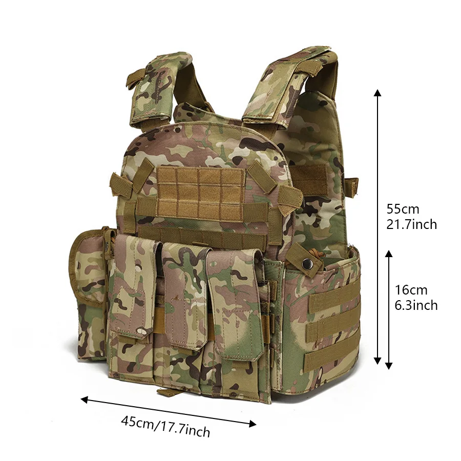 Chaleco de entrenamiento, técnica de entrenamiento, combinación de chaleco, MOLLE multifuncional para exteriores - imagen 4