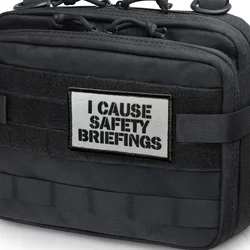 Parche moral humorístico bordado con velcro para mochilas y chaquetas