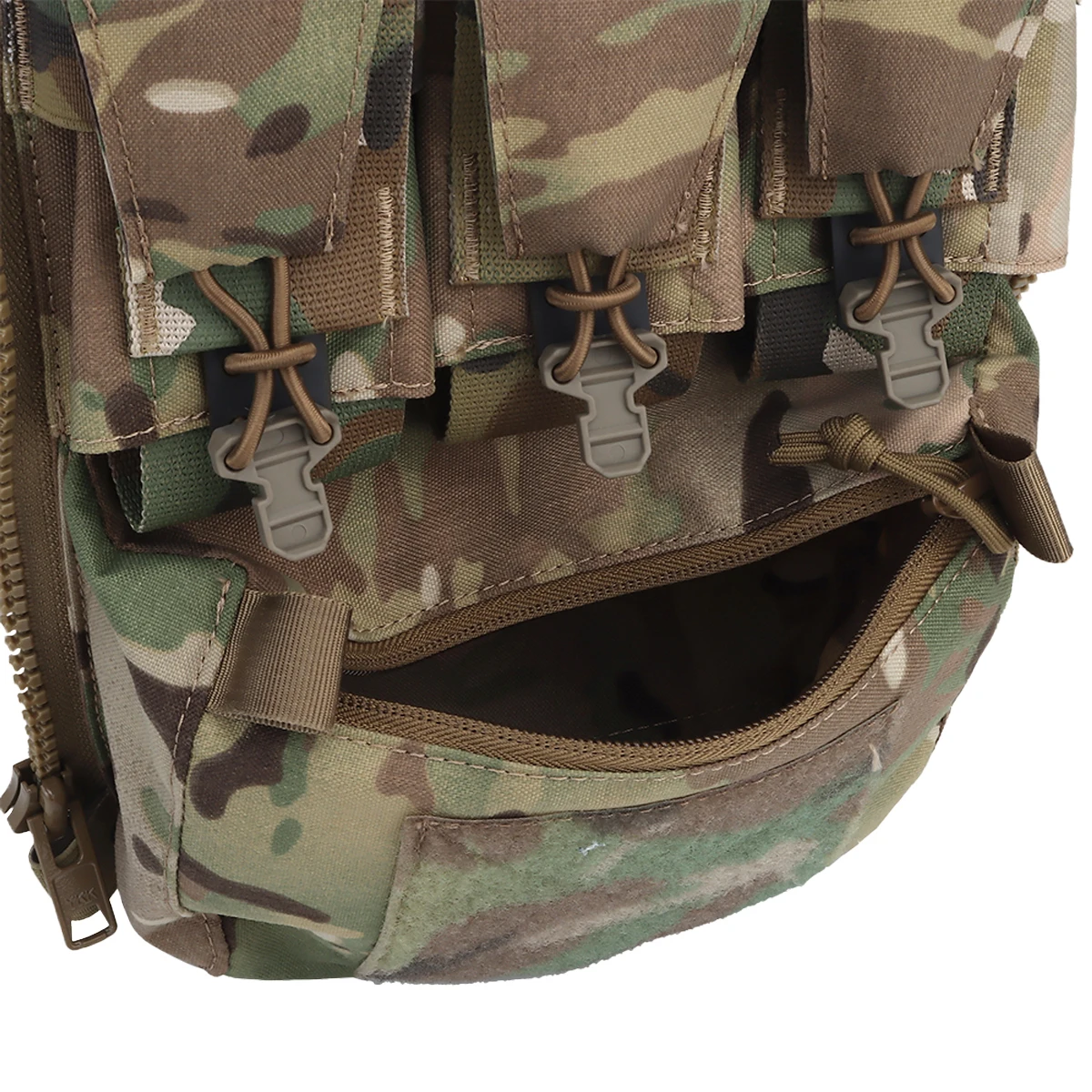 V5 FCPC-Chaleco para deportes al aire libre, Panel trasero con cremallera en la placa trasera, bolsas triples para revistas Airsoft, chaleco de caza, accesorios portadores de placa - imagen 5